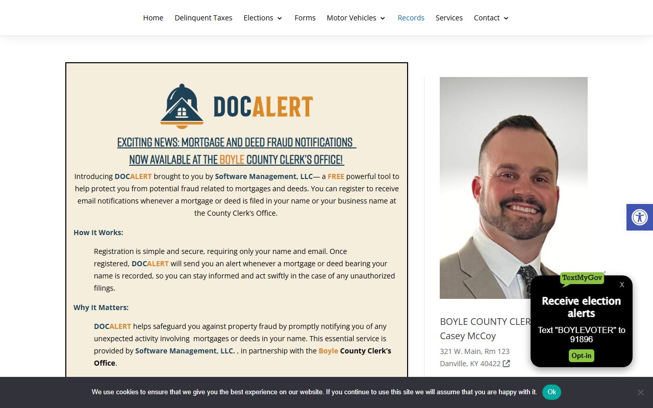 Boyle County Kentucky Circuit Court resources for divorce decree records