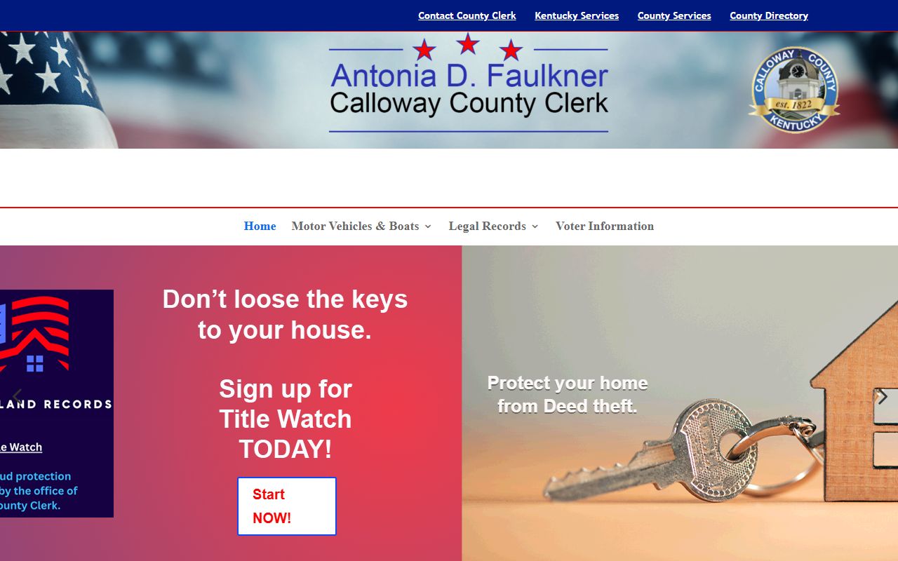 Calloway County Kentucky Judicial Building for divorce decree records